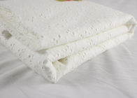 Leaf Design Eyelet Cotton Lace Fabric For Absorbent And Breathable Nightgown
