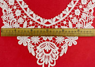OEM Floral Guipure Lace Collar Applique With Heavy Embroidery By OEKO TEX 100