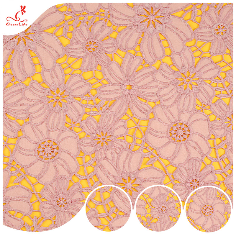 Guipure Cord Bridal Water Soluble Lace For Nigerian Evening